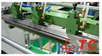 Máquina envolvente de perfil de laminación TC 1300mm PUR, uso para rollo de melamina de PVC, Panel de puerta de ventana de cuero