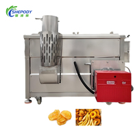 Friteuse Professionnelle pour Chips de Bananes et Pommes de Terre Semi-Automatique pour Chips et Snacks