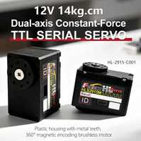 Servomoteur à couple élevé TTL à bus série HL-2915 à engrenages métalliques pour bras articulé de robot bionique, exosquelette, AGV, automatisation, bras de robot industriel
