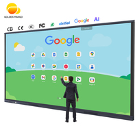Pizarra Interactiva Inteligente Personalizada con Logotipo OEM de 65, 75, 85, 86 y 98 Pulgadas, Pizarra Digital para Enseñanza
