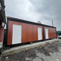 Mini maison-chalet conteneur de luxe de 20 pieds sur mesure de 16 pieds Maison moderne mobile préfabriquée en acier léger Petite maison villa en kit plat