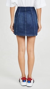 Botón de <span class=keywords><strong>chicas</strong></span> sexy <span class=keywords><strong>mini</strong></span> <span class=keywords><strong>falda</strong></span> de jean - Product Image 2