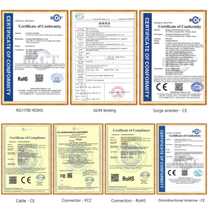 Adattatore resistente alle intemperie a bassa perdita da 50 Ohm con connettore <span class=keywords><strong>N</strong></span> maschio per cavo coassiale RF RG8, applicabile a stazioni base 5G e comunicazioni - Product Image 4