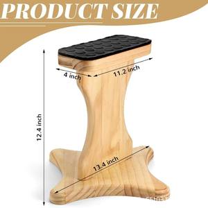 Équipement d'entraînement d'équilibre en bois pour adultes, équipement d'entraînement de la force du tronc, surface antidérapante, design moderne, construction en bois massif - Product Image 5