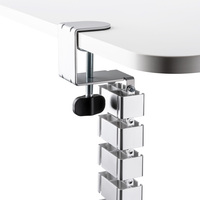 Organisateur de cordon de bureau à quatre entrées à pince réglable en hauteur vertèbres fil modulaire gestion de câble colonne vertébrale