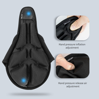 Coussin de selle de vélo JFT à coussin d'air, coussin de décompression pour la conduite en extérieur, absorption des chocs, coussin 3D pour VTT