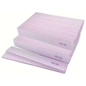 80/80 Grit Jumbo Zebra tırnak törpüsü çift taraflı 80 Grit sağlam kaba zımpara panoları gri kare tırnak tırnak törpüsü - Product Image 6
