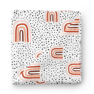 Arco Iris nuevo diseños personalizados al por mayor tela de la <span class=keywords><strong>muselina</strong></span> orgánica de algodón de bambú Swaddle Wrap bebé Manta - Product Image 4