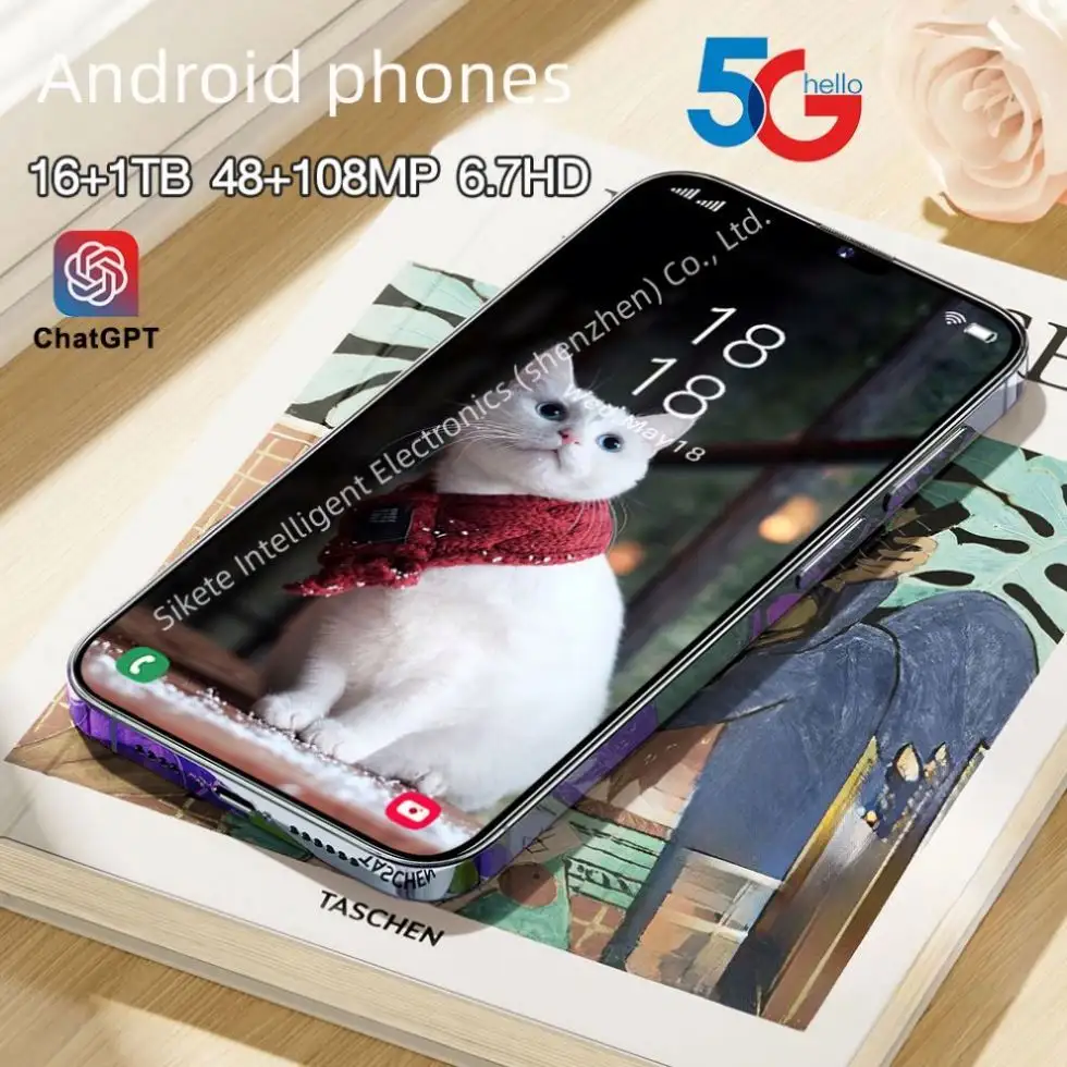 Téléphones satellite T camon 20 pro i15 téléphone mobile factice 4G Android smartwatch
