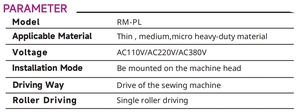 Accessoires pour machine à coudre industrielle RONMACK RM-PL, point noué à lit plat, usage domestique, manuel, nouveau moteur - Product Image 4