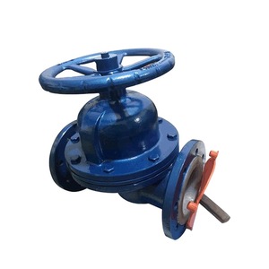 Válvula de diafragma con revestimiento de PTFE Yihong G41F46-16C de paso directo para medios corrosivos, tipo descarga de escoria - Product Image 4