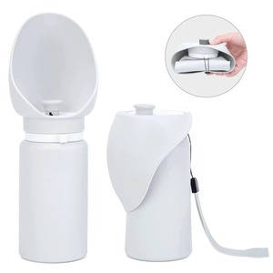 Botella de agua de <span class=keywords><strong>silicona</strong></span> plegable portátil Respetuoso del medio ambiente Perro Compañero de viaje Patrón sólido <span class=keywords><strong>Bebedero</strong></span> de agua al aire libre Cuencos para mascotas Comederos - Product Image 1