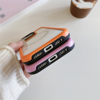 Coque de téléphone magnétique transparente antichoc couleur bonbon pour iPhone 18 Pro 17 16 Plus 15 14 13 12 Pro Max 11, compatible avec la recharge sans fil