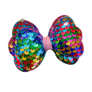 Nuevo Diseño Horquilla con Lazo de Lentejuelas <span class=keywords><strong>para</strong></span> Niñas, Clip de Pico de Pato de Tela <span class=keywords><strong>para</strong></span> Cabello <span class=keywords><strong>Corto</strong></span>, Horquilla Superior <span class=keywords><strong>para</strong></span> Niñas con Coletas - Product Image 6