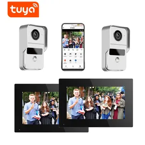IP7-2v2 POE Tuya цифровой видеодомофон для квартиры, видеодомофон, Система домофона с камерой 1080p, разблокировка
