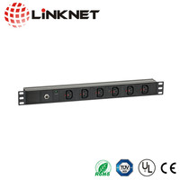 Unité de distribution d'alimentation en rack d'armoire triphasée 32A/64 24 ports PDU avec interrupteur d'air