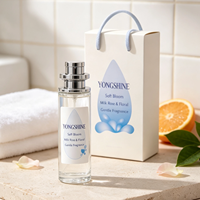 Flacon de parfum cylindrique en verre de 30 ml avec logo personnalisé, ensemble de flacons vides à pompe à col serti de 15 mm, vente en gros d'usine OEM ODM