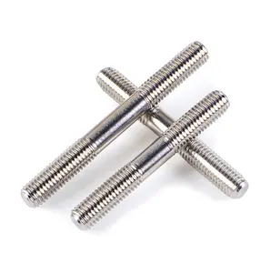 m16 a193 b8 a194 8 High tensile Grade 8.8 10.9 double end threaded stud bolts and nuts