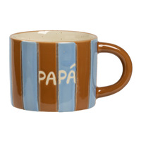 Mug en céramique de style Ins à rayures contrastées de haute qualité, pour couple, parent-enfant, usage domestique ou de bureau, pour café et eau