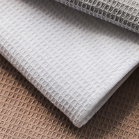Ensemble vaisselle écologique serviette rectangulaire uni gaufré coton torchon serviette de cuisine