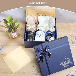 Cestas de regalo de inauguración de la casa con tarjetas de felicitación, velas perfumadas, tabla de cortar para pareja, regalos personalizados para calentar la casa, nuevo hogar - Product Image 2