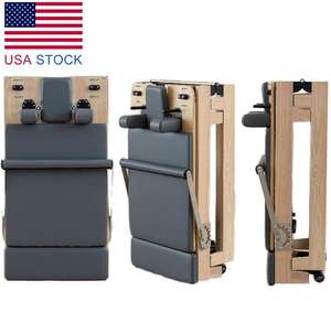 Склад США, местный инвентарный Многофункциональный Набор для домашнего спортзала, многофункциональный реформатор дубового пилатеса, складная кровать - Product Image 1