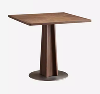 Table basse carrée en bois massif, style minimaliste moderne, structure durable et écologique, revêtement en cire à trois couches de qualité FAS