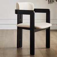 Chaise de salle à manger en bois massif avec coussin moelleux, prix usine, simple et abordable, pour la maison, la cuisine ou le restaurant, modèle L074 (2026)