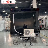 Camion de restauration de pizzas et de snacks entièrement équipé et abordable, avec cuisine complète, certifié DOT