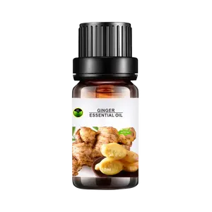 ナチュラルベリードレナージジンジャーオイル減量10ml、100% 植物エキスボディスリミングジンジャーエッセンシャルオイルオーガニックボディマッサージ