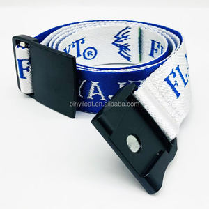 Cinturón de Golf para Hombre, Personalizado de Fábrica, con Logotipo Jacquard Tejido de 3.8CM, Brillante y Duradero, de Nailon, con Hebilla Magnética de Liberación Rápida - Product Image 6