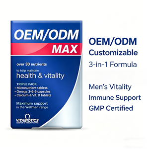 Compresse Multivitaminiche 3-in-1 OEM/ODM per Uomini 30+ Nutrienti <span class=keywords><strong>Omega</strong></span> 3-6-9 Calcio e Vitamina D Integratore Personalizzato per la Salute Maschile - Product Image 2