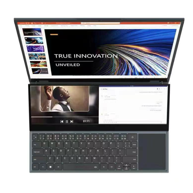 New Arrival 2 in 1 10 Points Touch Dual Screen Laptop 14inch DDR4 RAM SSD Cheap Laptop Notebook Computers