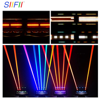 Luz Móvil Profesional 5 en 1 540 °   Láser Retro con Rotación Infinita, Efecto Beam Fill Strobe, 150 Canales, para Bares, Clubes, Bodas y Escenarios