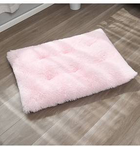 Современная Роскошная дорожная кровать для маленьких собак и кошек прямоугольная уютная защита из искусственного меха для домашних животных моющийся однотонный узор для домашней мебели - Product Image 6