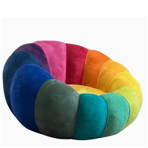 संपीड़ित कपड़े सोफे की कुर्सी आधुनिक डिजाइन आलसी सोफे लिविंग रूम होटल के लिए आरामदायक अवकाश सोफा सेट - Product Image 1