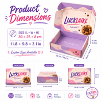 Boîte d'emballage personnalisée pour boulangerie e-commerce avec logo, boîte d'expédition en carton ondulé pour biscuits, desserts, coffrets cadeaux et marques de confiseries