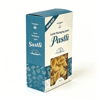 Boîte en carton pour emballage de nouilles sèches, pâtes, pizzas, pâtes à steak, aliments surgelés, snacks, biscuits, gâteaux, vente en gros
