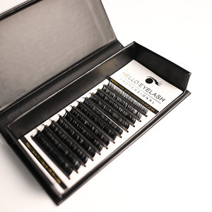 Extension ciglia geometriche Bauhaus, nero e bianco a contrasto, blocchi di colore strutturati e audaci, 14mm, design architettonico da <span class=keywords><strong>studio</strong></span>. - Product Image 4