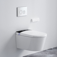 Offre Spéciale toilettes intelligentes suspendues au mur avec couvercle à ouverture automatique, siège chauffant instantané, toilettes intelligentes électriques