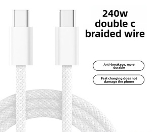 Câble USB-C Type C 240W <span class=keywords><strong>Chargeur</strong></span> Rapide Cordon de Charge pour <span class=keywords><strong>iPhone</strong></span> 16e 17 Air 15 - Product Image 2