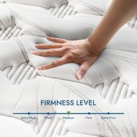 [Entrepôt USA] Matelas hybride de haute qualité 10 pouces avec ressorts ensachés, gel rafraîchissant et mousse à mémoire de forme, livraison rapide depuis les États-Unis, MOQ 1 pièce