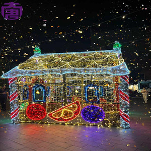 House Cluster Light with Cottage Design - IP65 Outdoor LED <b>String</b> Light for <b>Garden</b> Display - Product Image 6