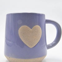 Fabricant de tasses en céramique personnalisées, tasse à café en céramique violette avec décor en relief en forme de cœur, logo en forme de cœur, tasse en porcelaine, cadeau de la Saint-Valentin