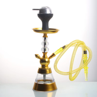 Chicha complète avec finition laquée acrylique - Design français avec tête en silicone et dispositif de gestion de la chaleur pour fumer