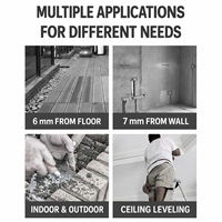 Niveau laser vert 3D multidirectionnel avec fonction d'auto-nivellement pour l'installation au sol et au mur, idéal pour les entrepreneurs sur chantier