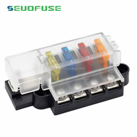 Porte-fusible de voiture à 4 voies pour voiture ATC ou ATO Circuit 12V pour voiture marine véhicule