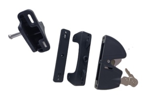 Hàng rào màu đen Bolt tự khóa bên ngoài cửa Nylon hàng rào cổng khóa chốt - Product Image 4