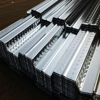 Planches de terrasse en acier galvanisé à chaud, tôles de terrasse en acier pour dalle en béton, terrasses en acier