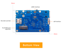 Carte de développement Orange Pi 3B, Orange Pi 3B Quad Core RK3566, prend en charge le module EMMC, Orange Pi 3B